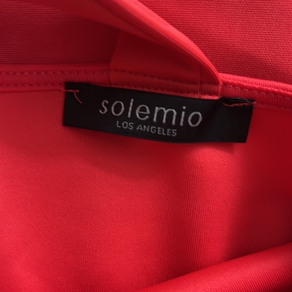 Solemio red coral dress - Picture 3 of 4